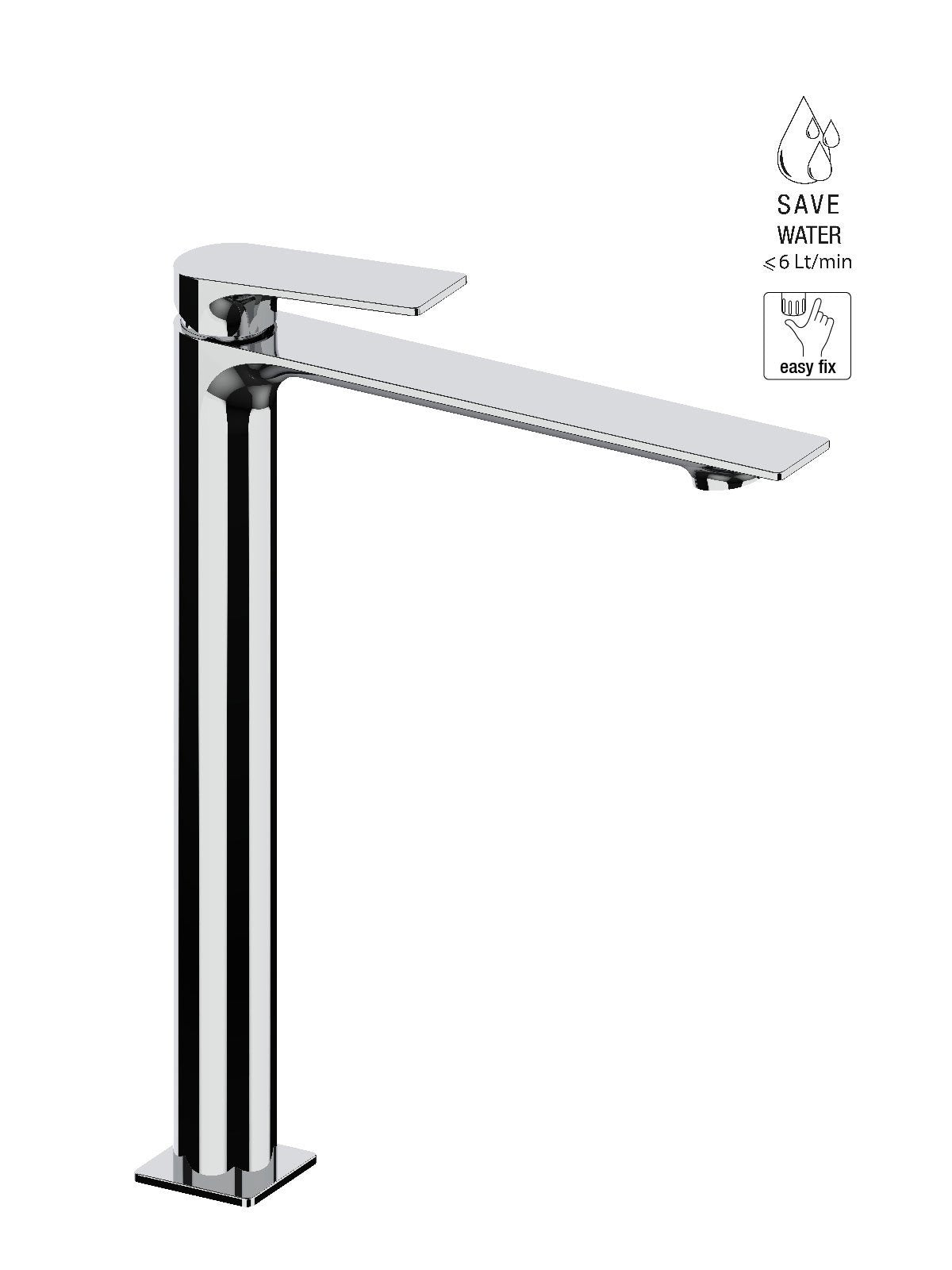FRATTINI - NARCISO - Monocomando lavabo modello alto senza scarico