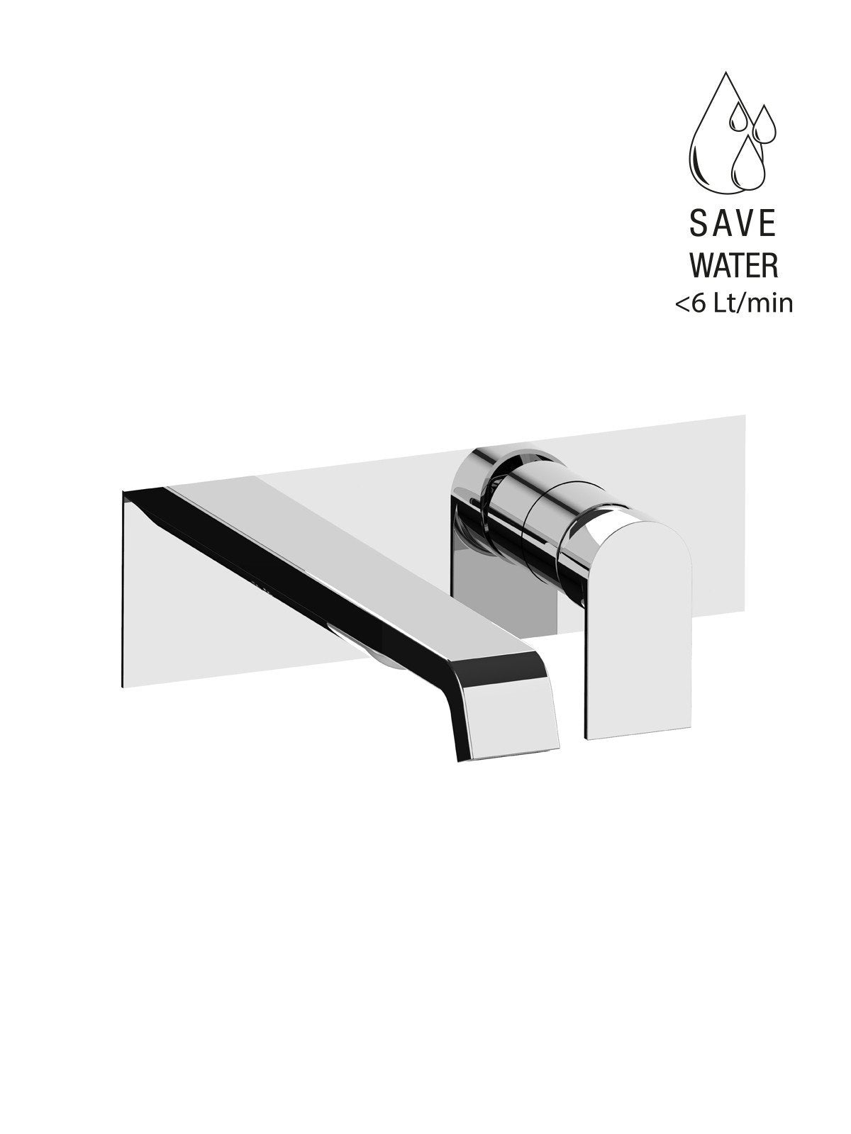 FRATTINI - TOLOMEO - Parte esterna visibile batteria lavabo a parete senza scarico