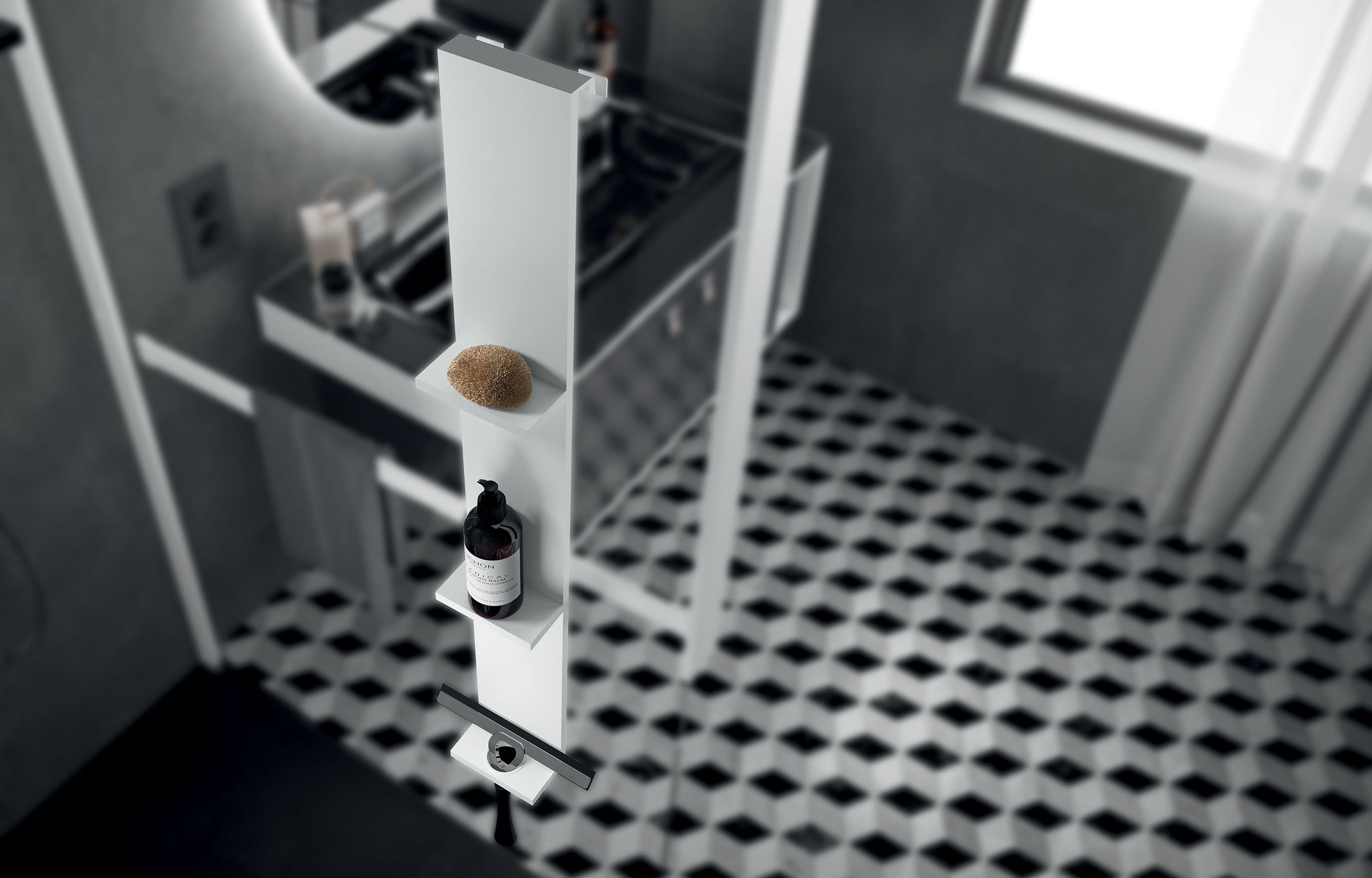 NOVELLINI - FRAME - 3 MENSOLE INTERNE E PORTA SALVIETTE