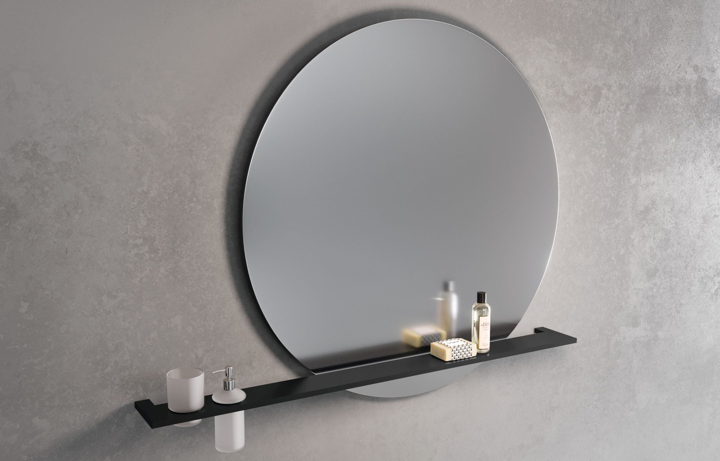 NOVELLINI - FRAME - MENSOLA IN SOVRAPPOSIZIONE FORATA PER SPECCHIO