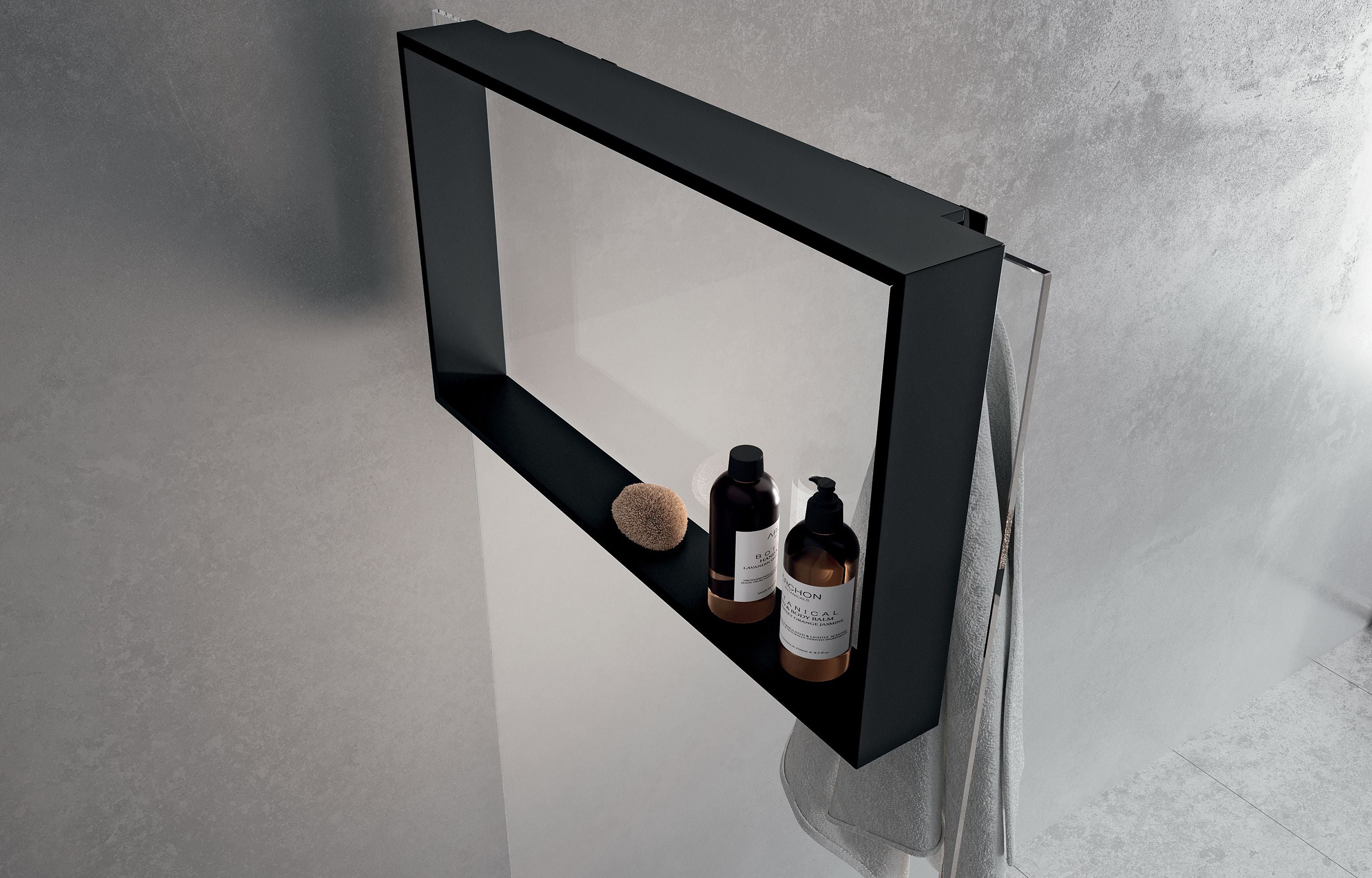 NOVELLINI - FRAME - MENSOLA INTERNA E GANCIO PORTA SALVIETTE