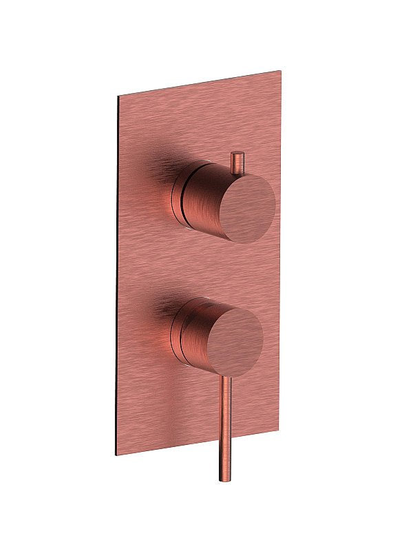 PEPE XL 316 INOX -Parte esterna visibile monocomando incasso 3 vie + System Box