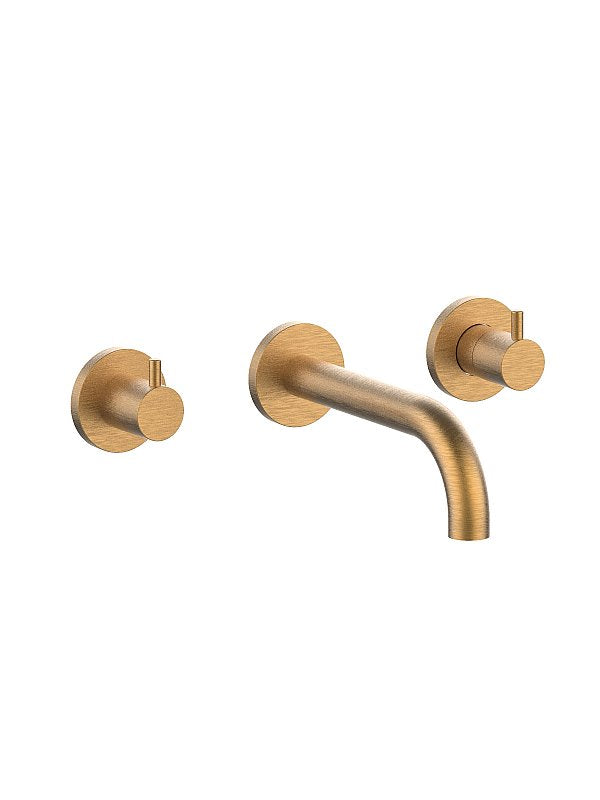 FRATTINI - PEPE XL - Batteria lavabo a parete 3 fori con bocca senza scarico