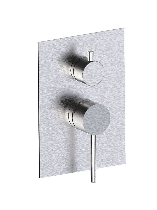 PEPE XL 316 INOX - Parte esterna visibile monocomando incasso 2 vie + Systembox