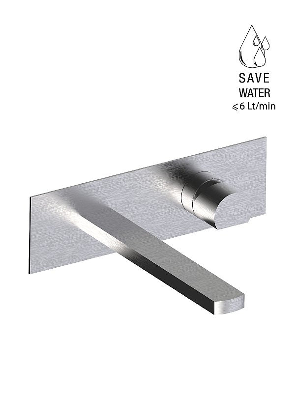 FRATTINI - BORGIA 316 INOX - Parte esterna visibile batteria lavabo a parete senza scarico