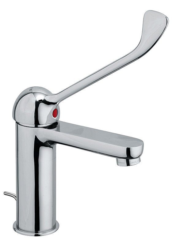 FRATTINI - MOCCA - Monocomando per lavabo con leva lunga con scarico