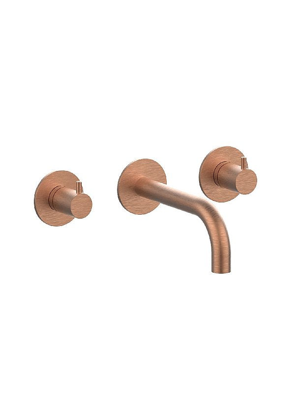 FRATTINI - PEPE XL - Batteria lavabo a parete 3 fori con bocca senza scarico