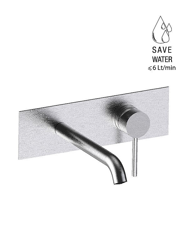 PEPE XL 316 INOX -Parte esterna visibile batteria lavabo a parete senza scarico