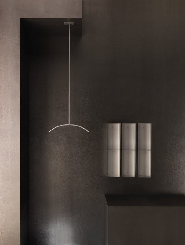 OML - STIFF - PORTA ACCAPPATOIO A STELO PER SOFFITTO MAGNETICO IN ACCIAIO