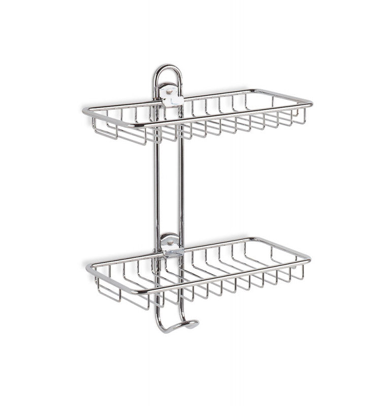 OML - MENSOLE DOCCIA - ANGOLARE PER DOCCIA A DUE PIANI CON GRIGLIA