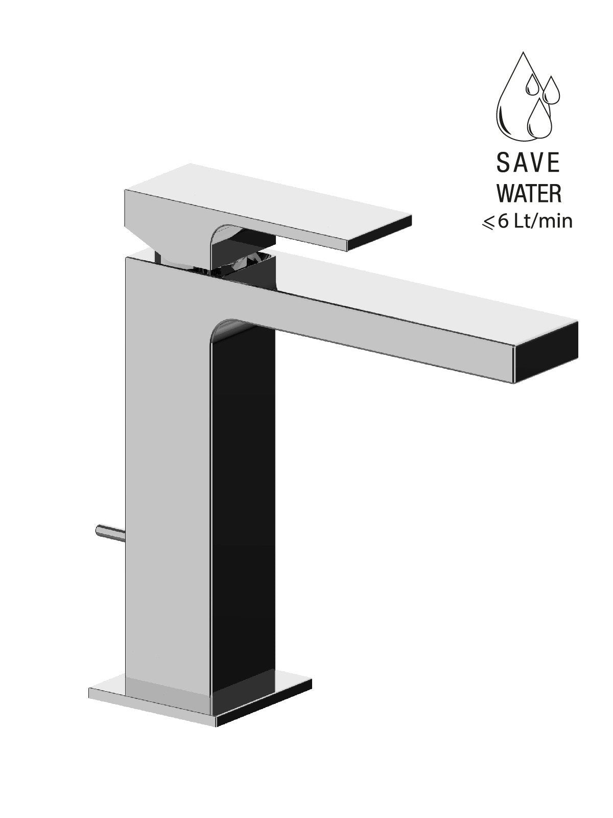 FRATTINI - VITA DUE - Monocomando per lavabo con scarico