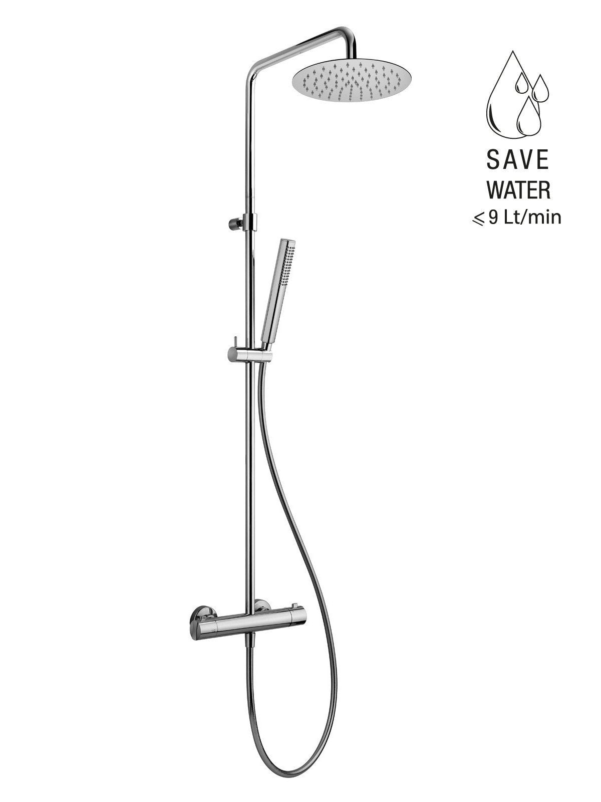 FRATTINI - DOCCE ECO - Miscelatore esterno doccia termostatico