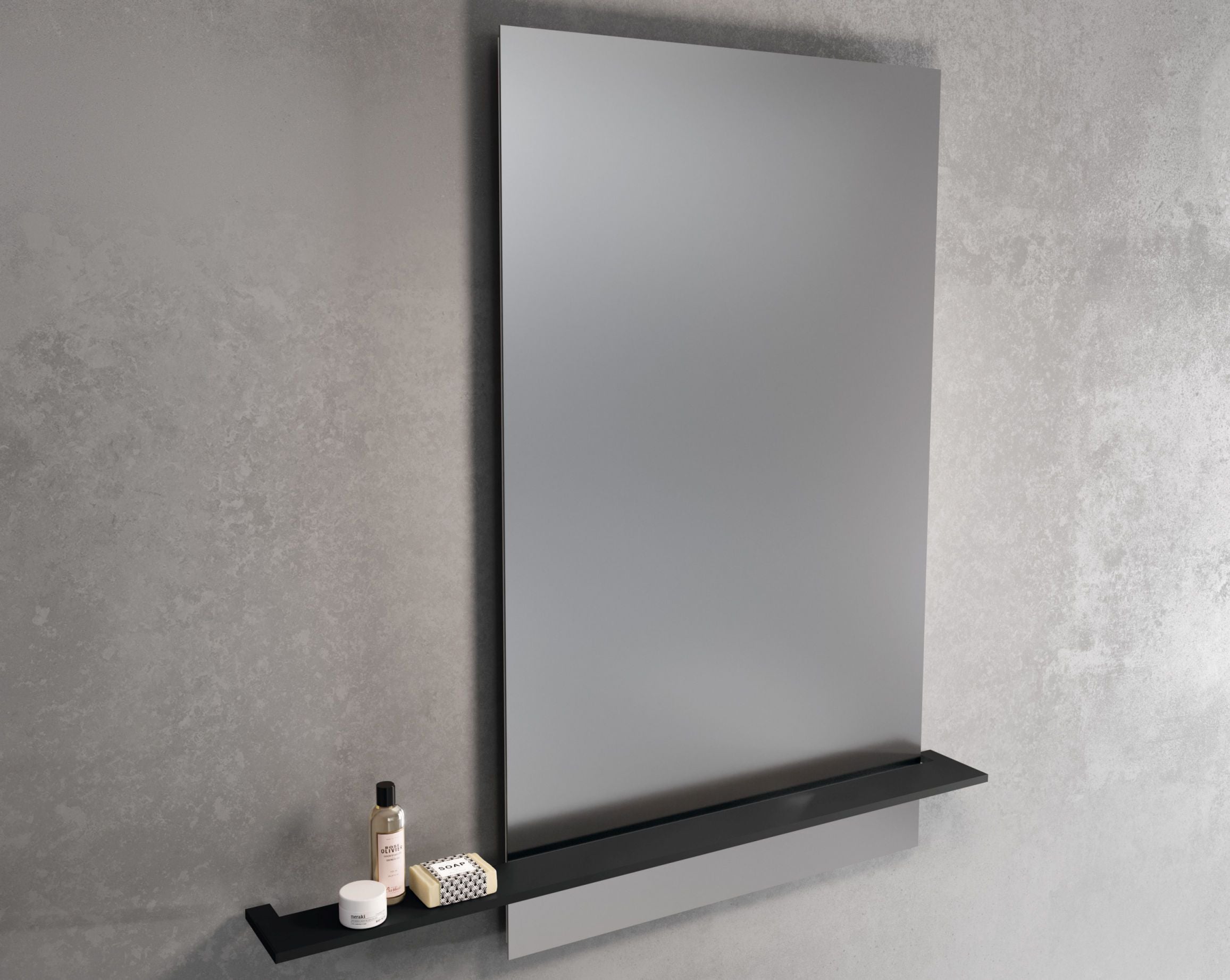 NOVELLINI - FRAME - MENSOLA IN SOVRAPPOSIZIONE FORATA PER SPECCHIO