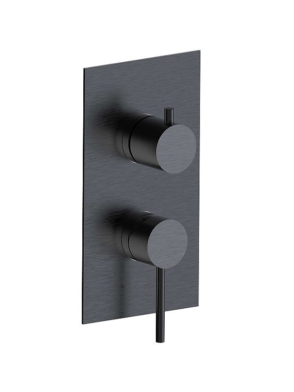 PEPE XL 316 INOX  -Parte esterna visibile monocomando incasso 3 vie + System Box