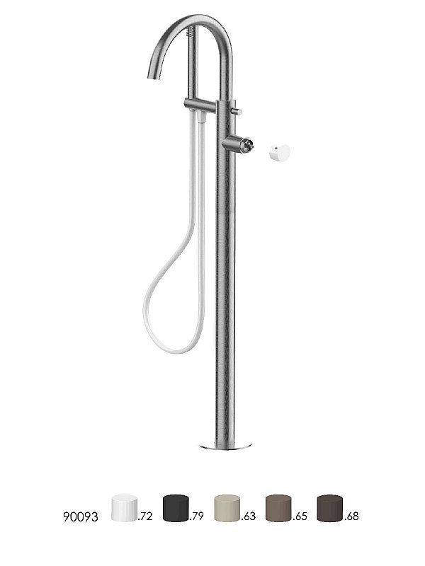 FRATTINI - PEPE XLS 316 INOX -  Parte esterna visibile senza scarico a pavimento + System box+ Maniglia